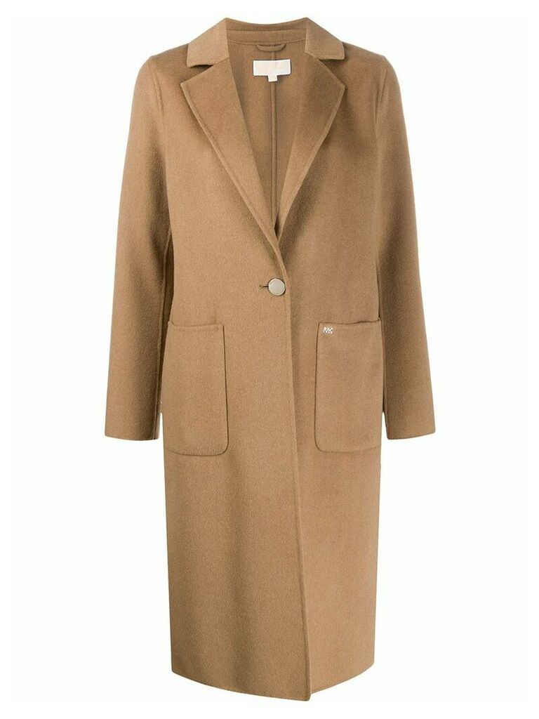 Michael Michael Kors single-breasted tailored coat - Brown