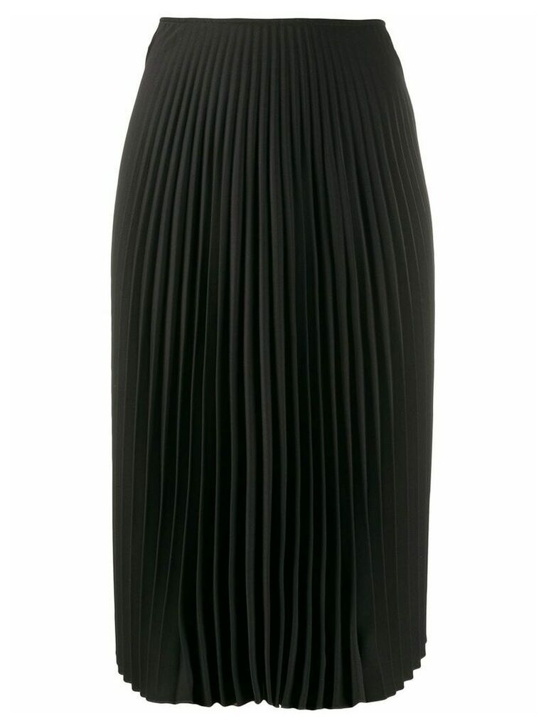 A.F.Vandevorst pleated midi skirt - Black