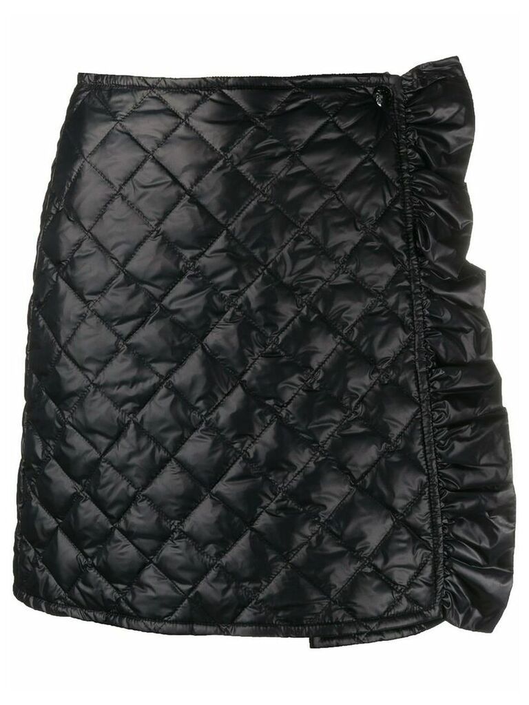 Moncler quilted ruffle skirt - Black