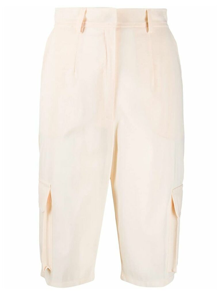 Atu Body Couture knee-length tailored shorts - Neutrals