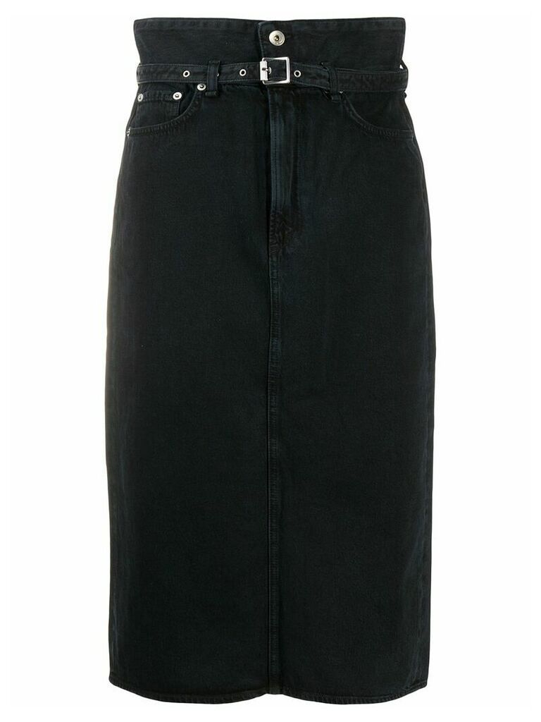 Rag & Bone paperbag waist denim skirt - Black