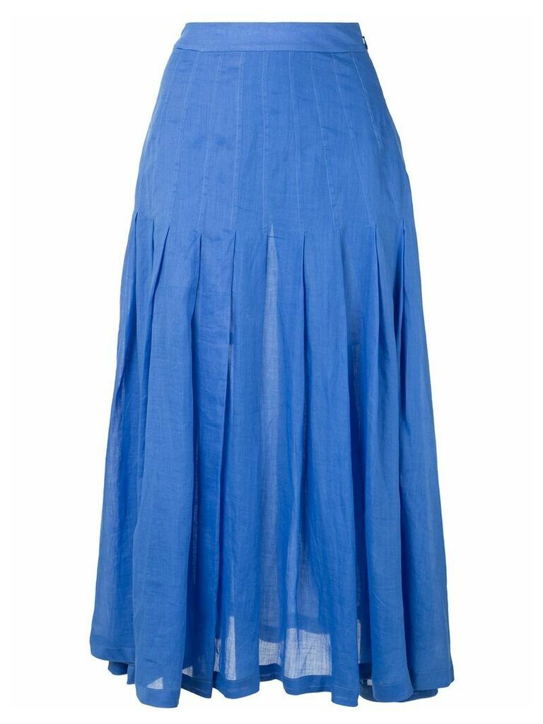 Three Graces high waisted fitted skirt - Blue