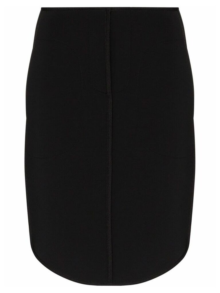 We11done high-waisted neoprene skirt - Black
