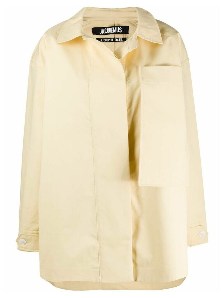 Jacquemus Camiseto oversized pocket coat - Yellow