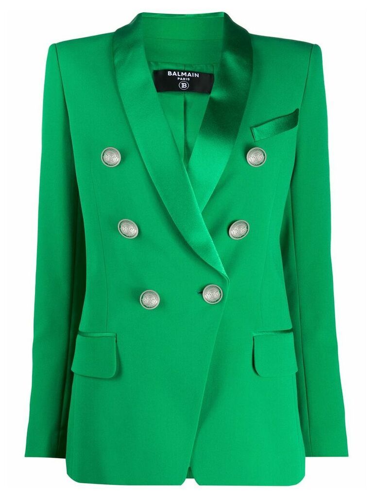 Balmain double-breasted blazer - Green