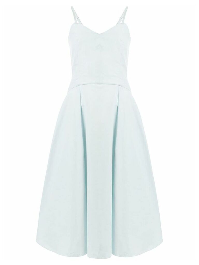 Three Graces fitted V-neck dress - Blue