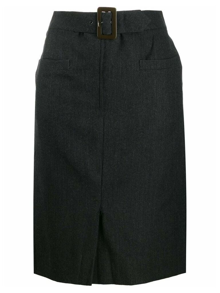 Salvatore Ferragamo Pre-Owned '1990s pencil skirt - Grey