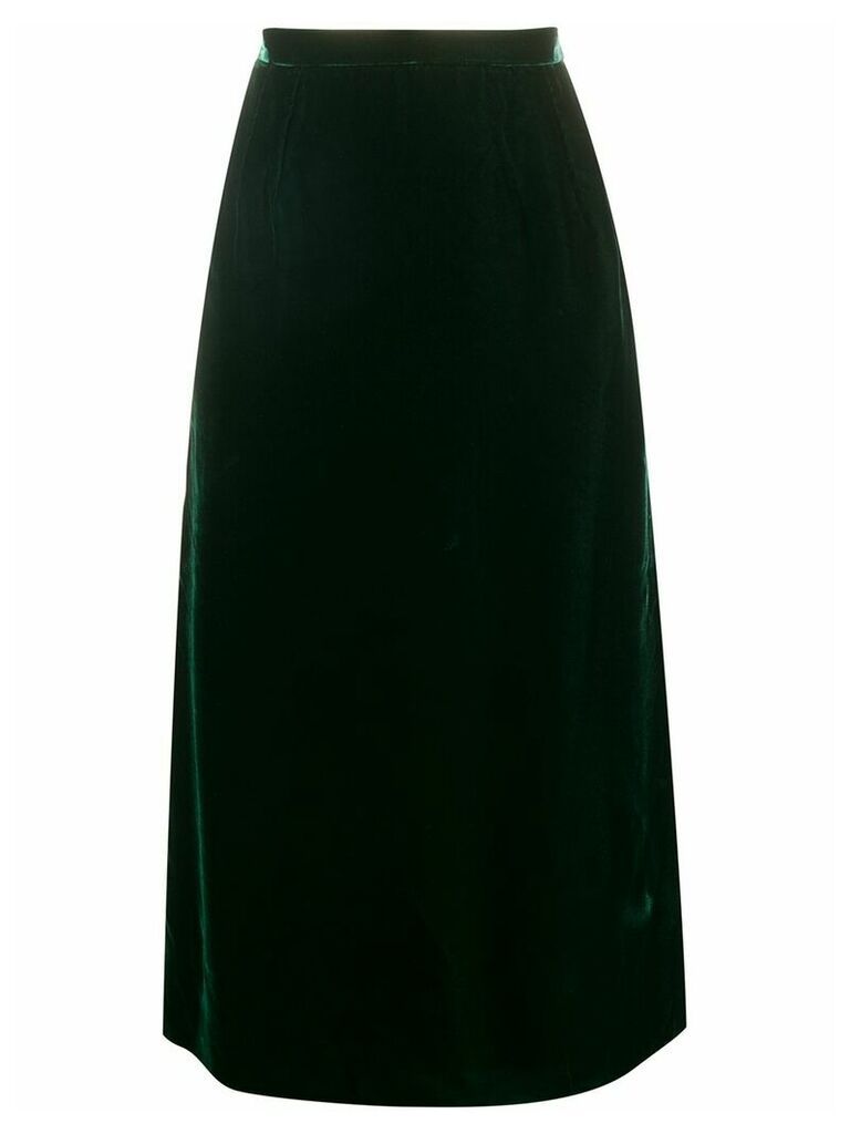 Valentino Pre-Owned 1980's gathered straight skirt - Green