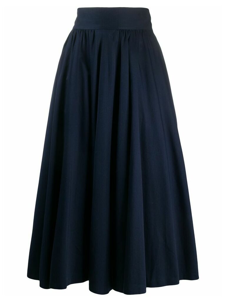 Chanel Pre-Owned 1990s below-the-knee full skirt - Blue