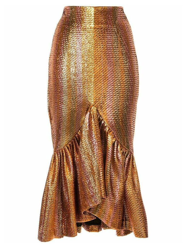 Alice McCall Electric Nights skirt - GOLD