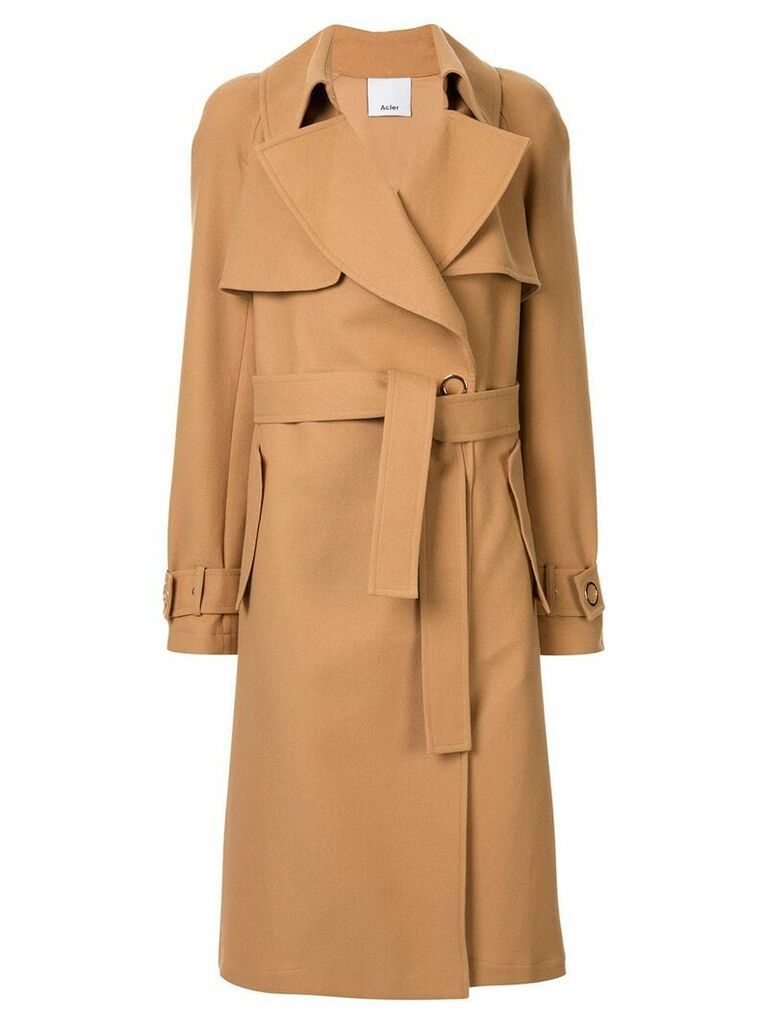Acler Walsh mini trench coat - Brown