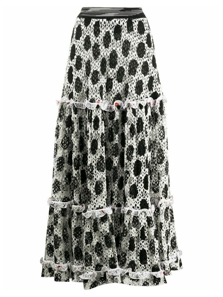 Missoni knitted polka dot skirt - Black