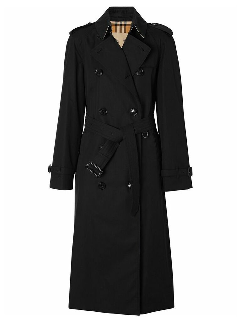 Burberry Waterloo Heritage double-breasted trench coat - Black