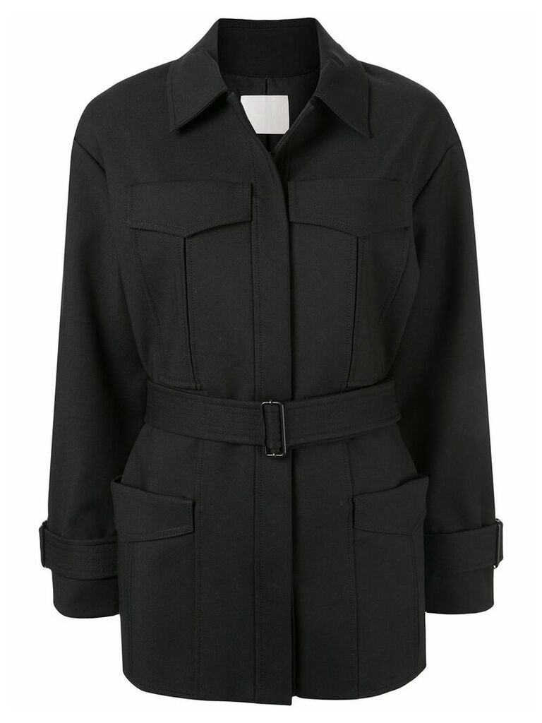 Dion Lee utility pocket coat - Black
