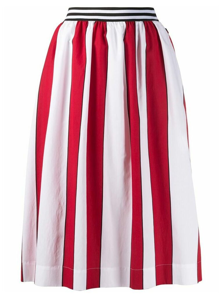Woolrich striped pleated skirt - Red