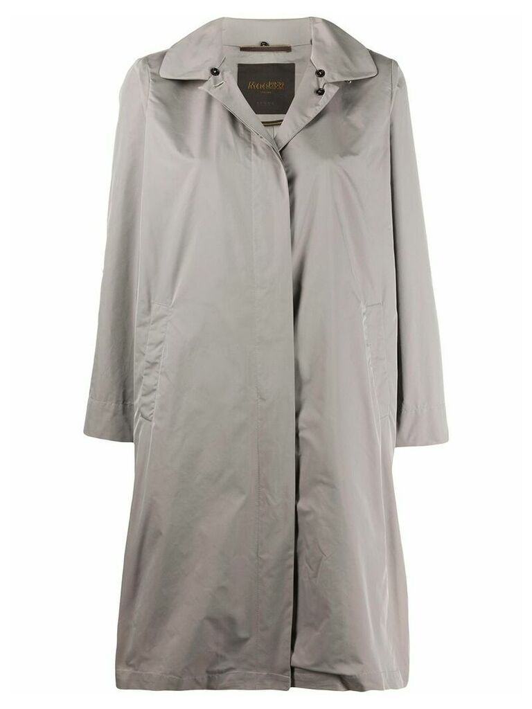 Moorer long-sleeved trench coat - Grey