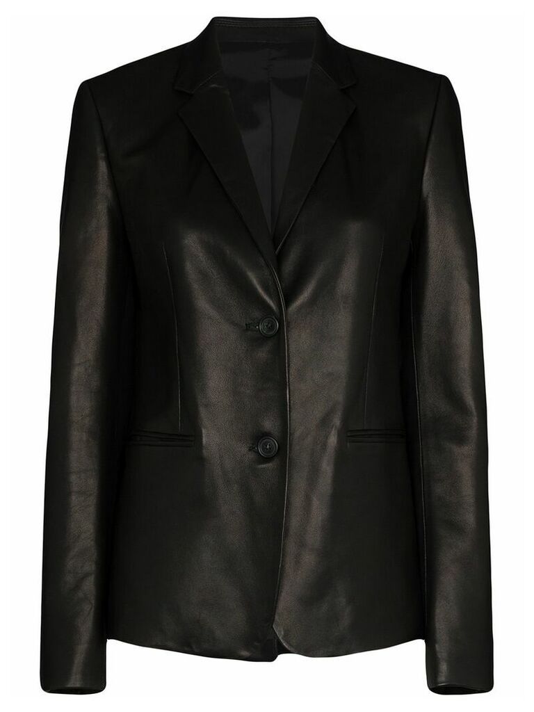 Helmut Lang leather blazer - Black