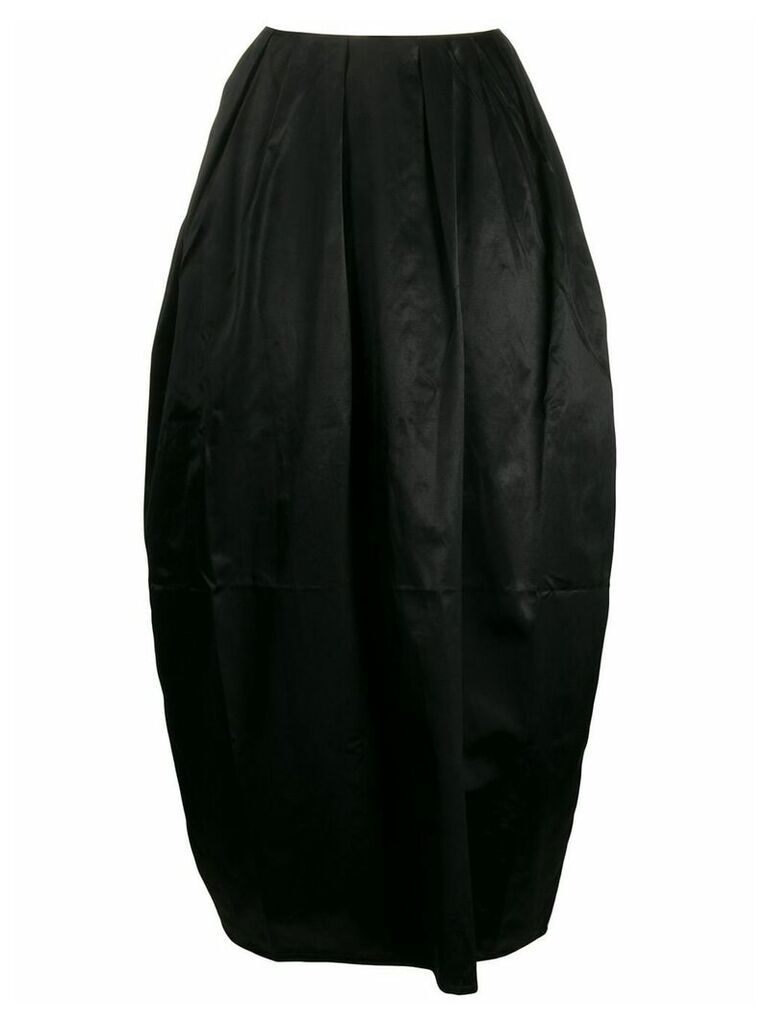 Marine Serre pleated puffball skirt - Black