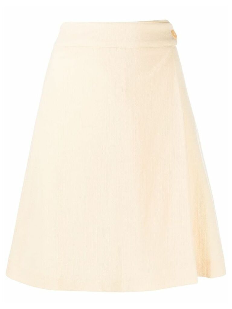 Kenzo Pre-Owned 1990s A-line skirt - Yellow