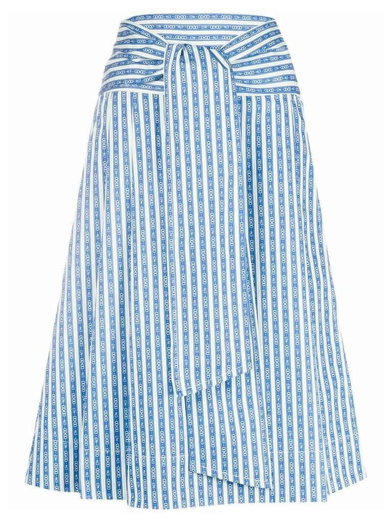 Tory Burch tie-front skirt - Blue
