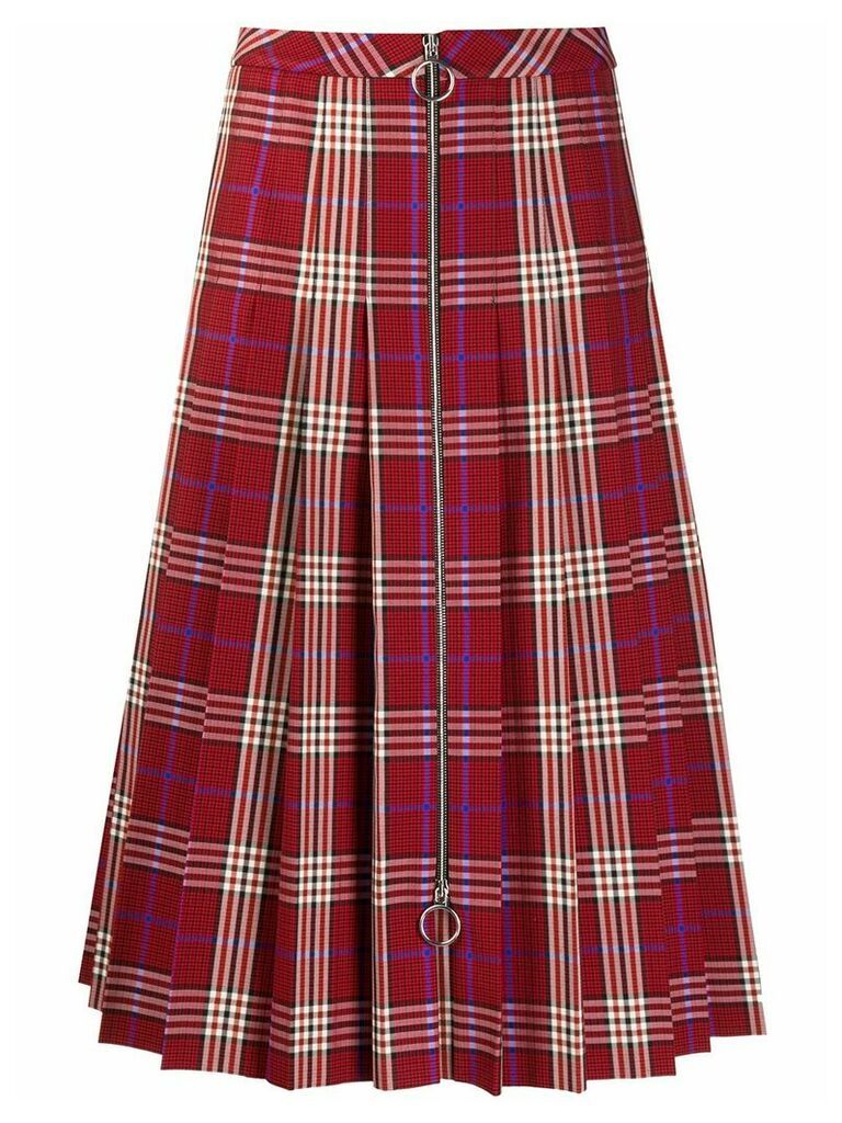 Mulberry Spencer tartan check skirt - Red