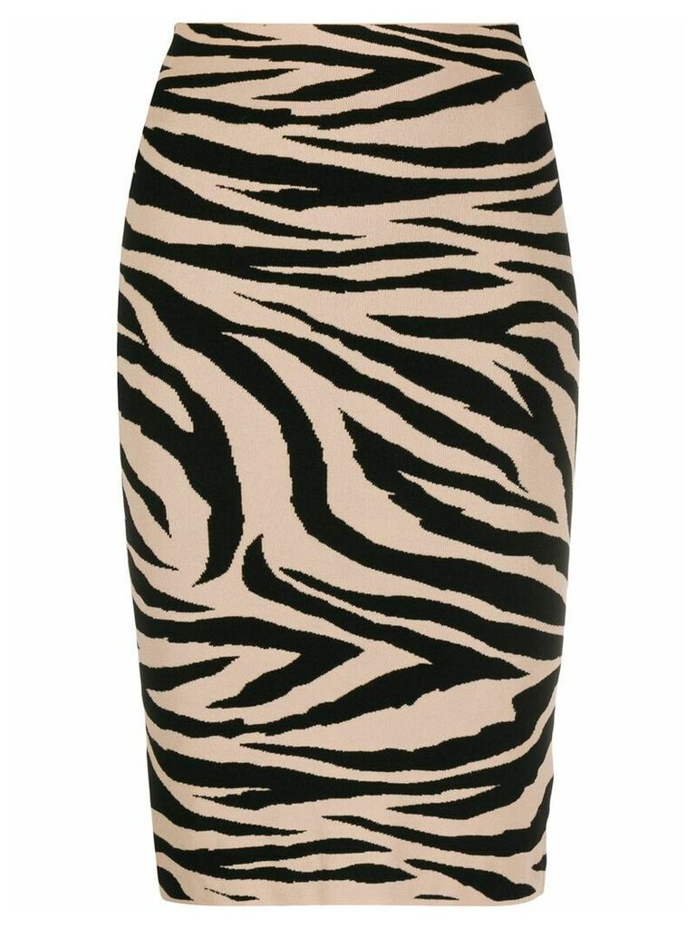 Laneus tiger print skirt - PINK