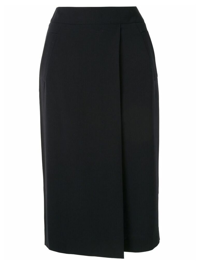 Giorgio Armani fitted midi skirt - Black