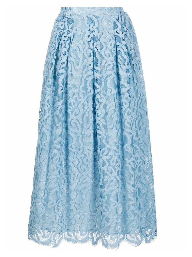 Roseanna Arabesque lace midi skirt - Blue