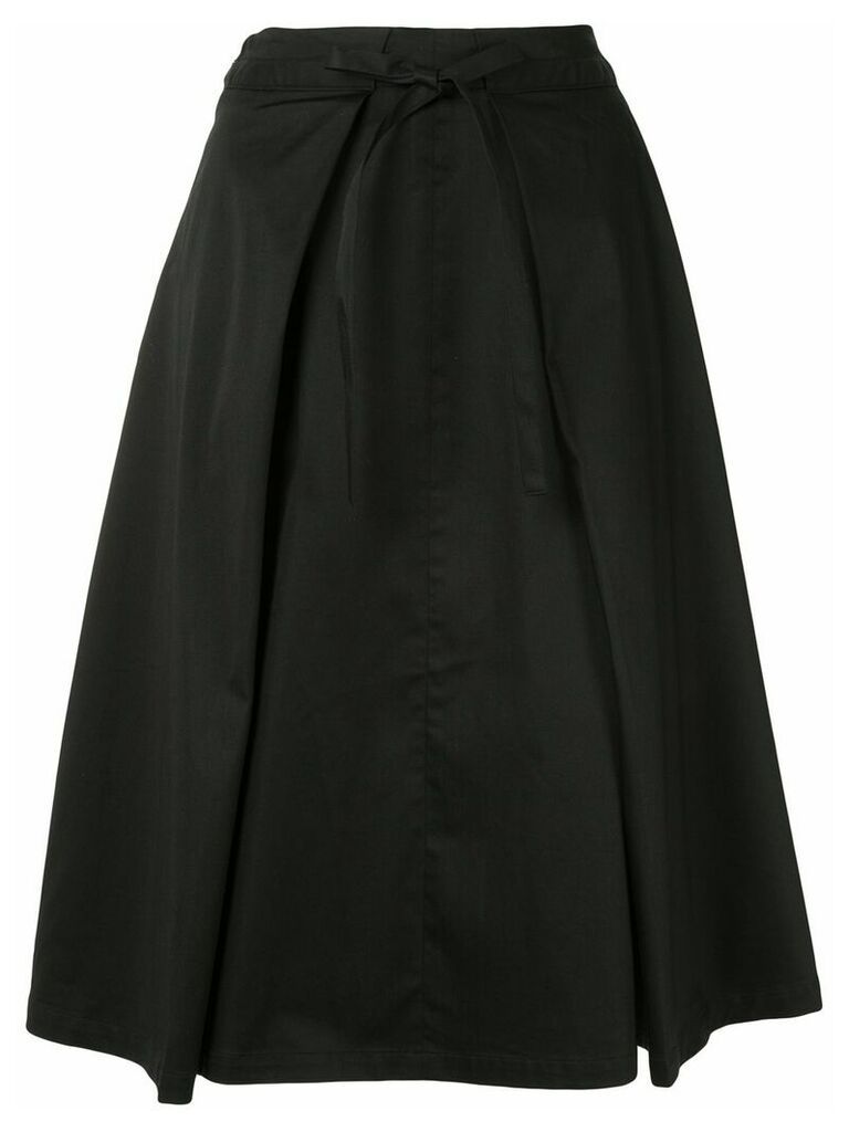 izzue drawstring A-line skirt - Black