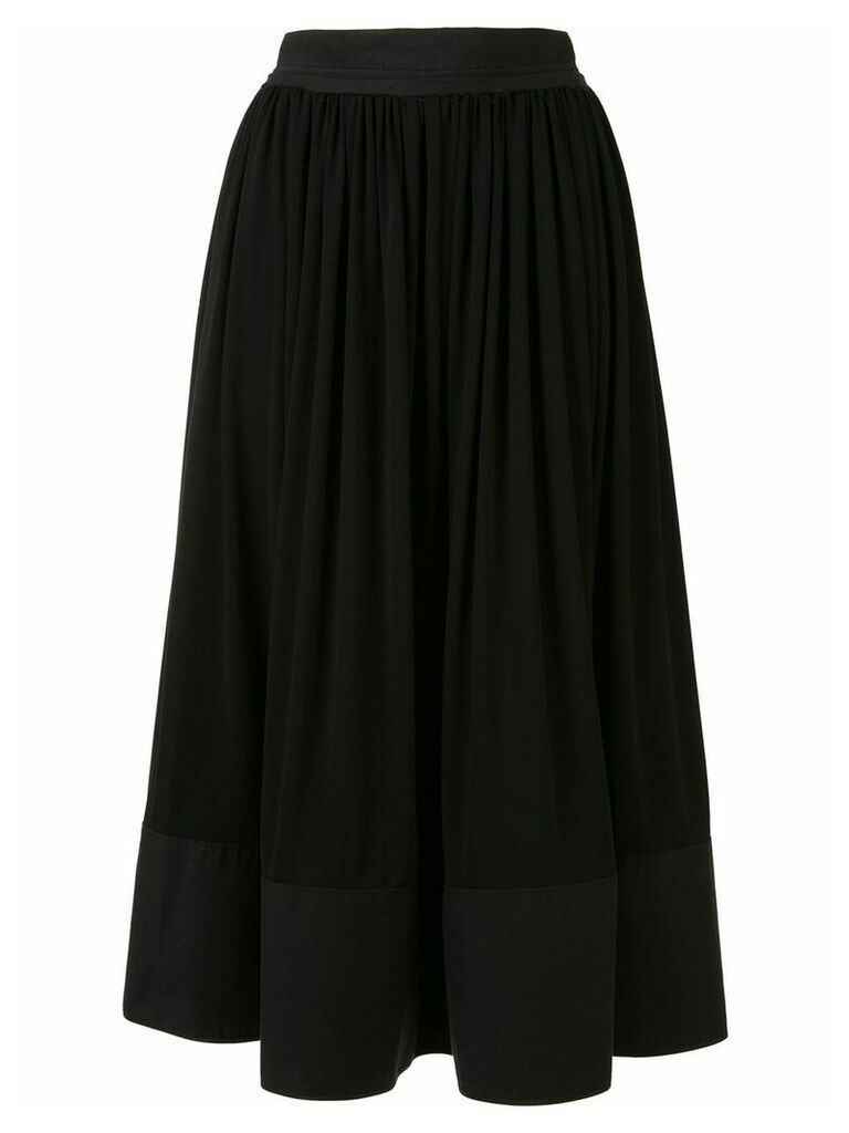 Y's A-line midi skirt - Black
