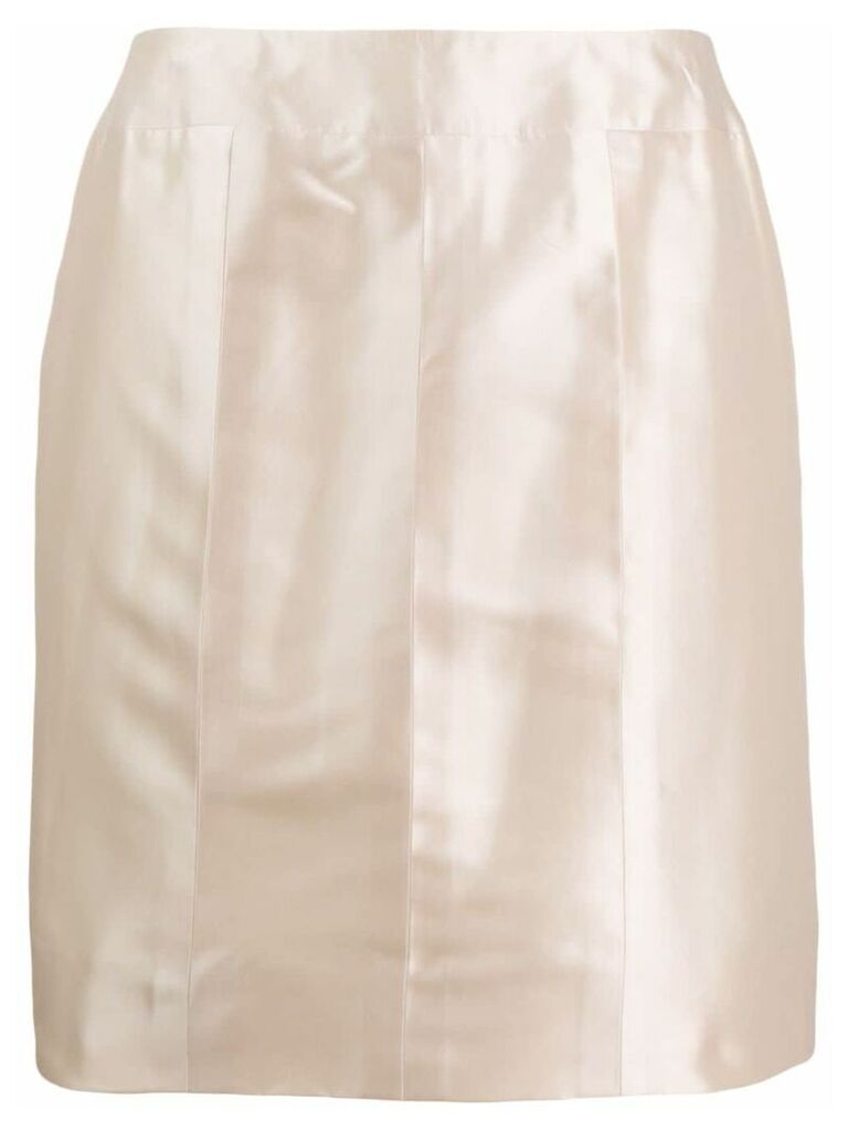 Chanel Pre-Owned straight-fit skirt - White