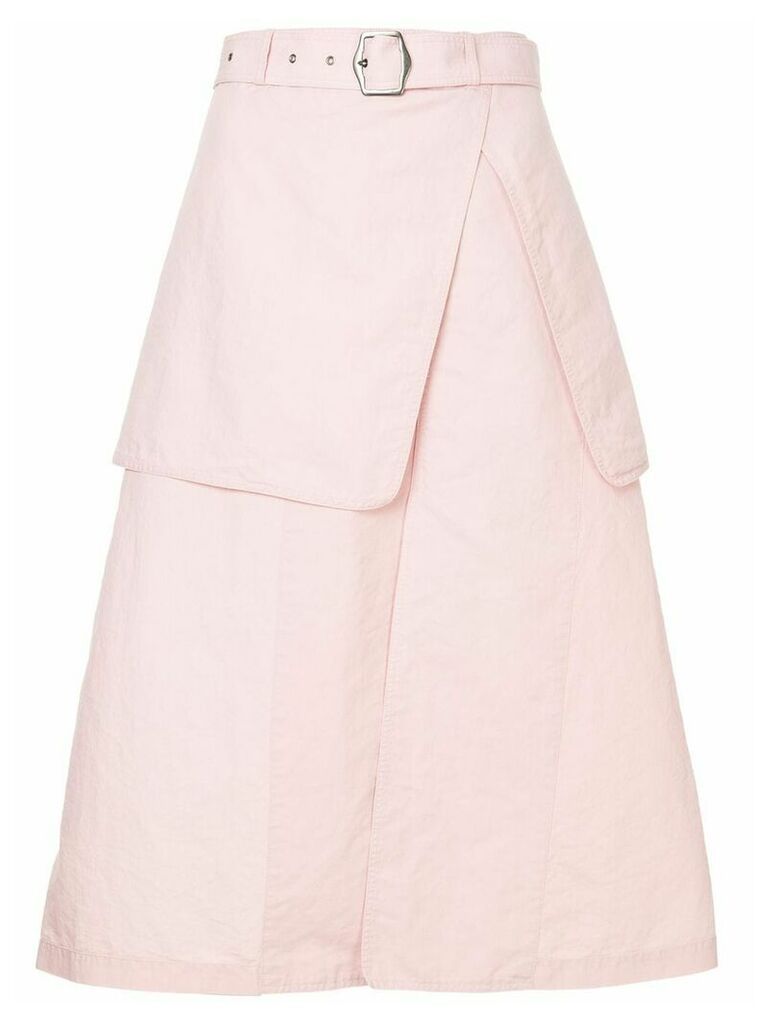 Sies Marjan belted layered skirt - PINK