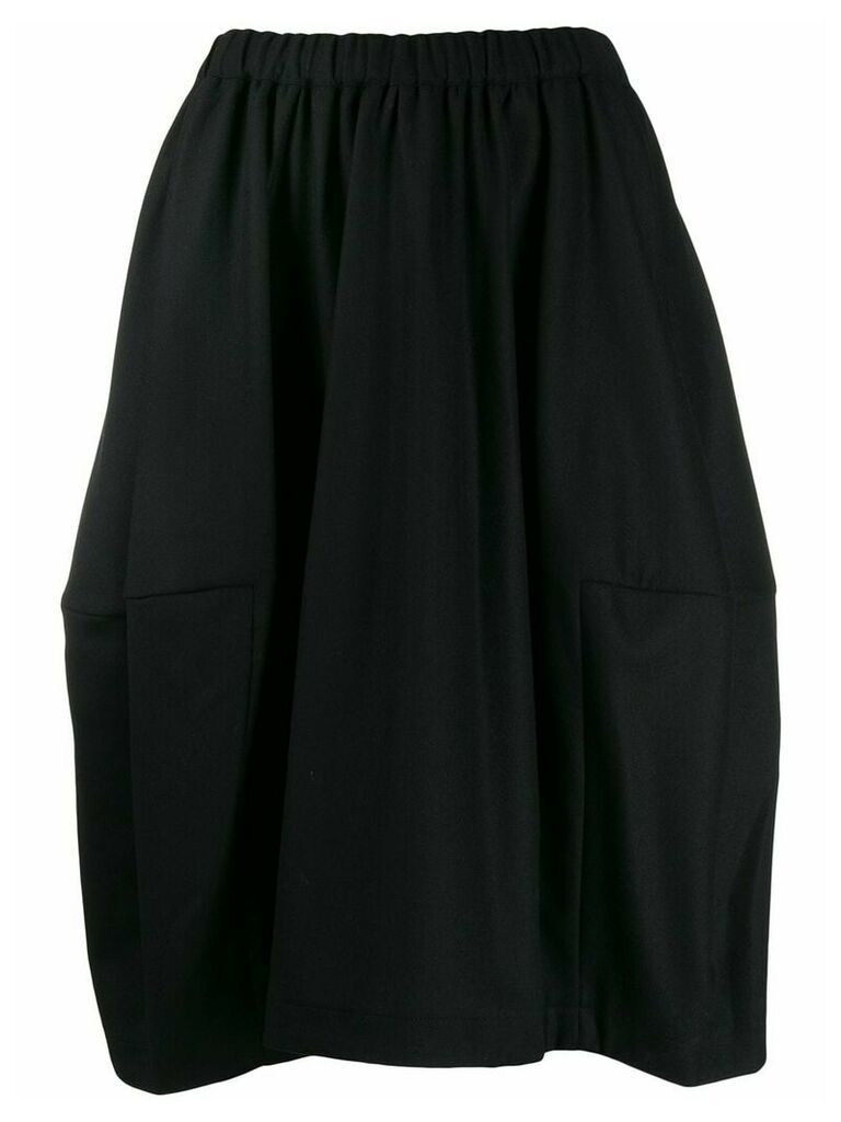 Comme Des Garçons Comme Des Garçons panelled midi skirt - Black