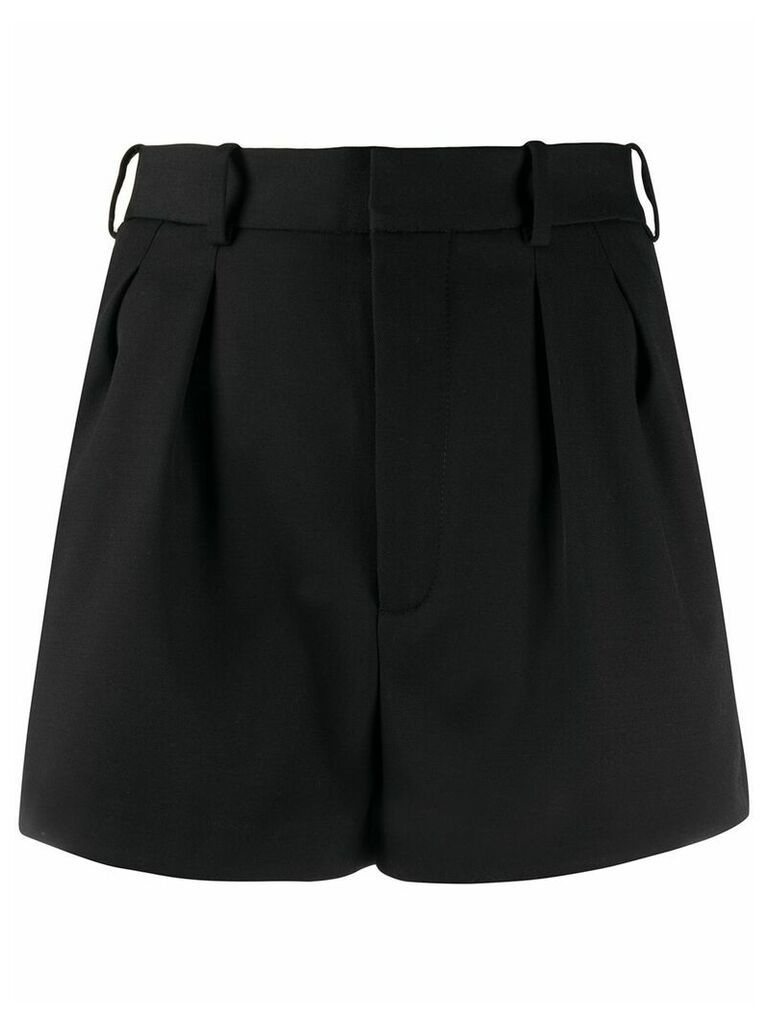 Saint Laurent high-waisted tailored shorts - Black