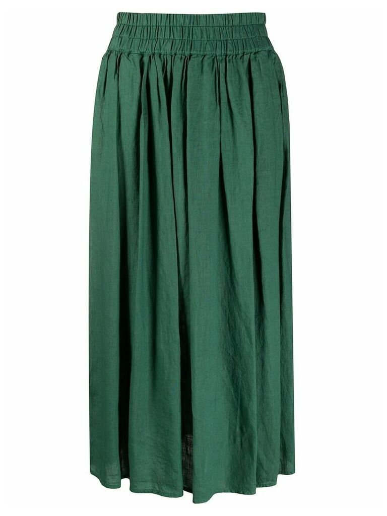 Aspesi plain pleated skirt - Green