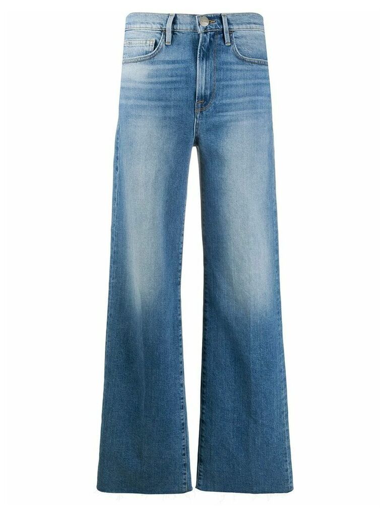 FRAME Le California Heritage mid-rise wide-leg jeans - Blue