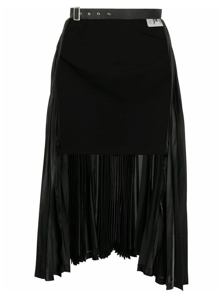 Comme Des Garçons Noir Kei Ninomiya open-front belted skirt - Black