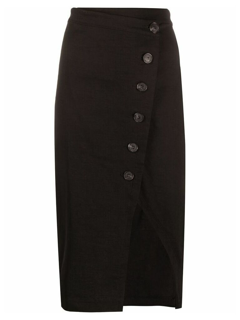 Pinko asymmetric buttoned skirt - Black