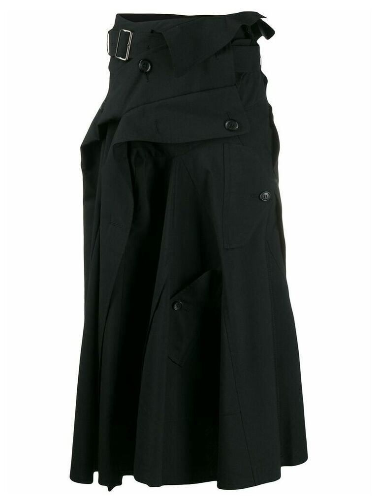 Junya Watanabe trench coat skirt - Black
