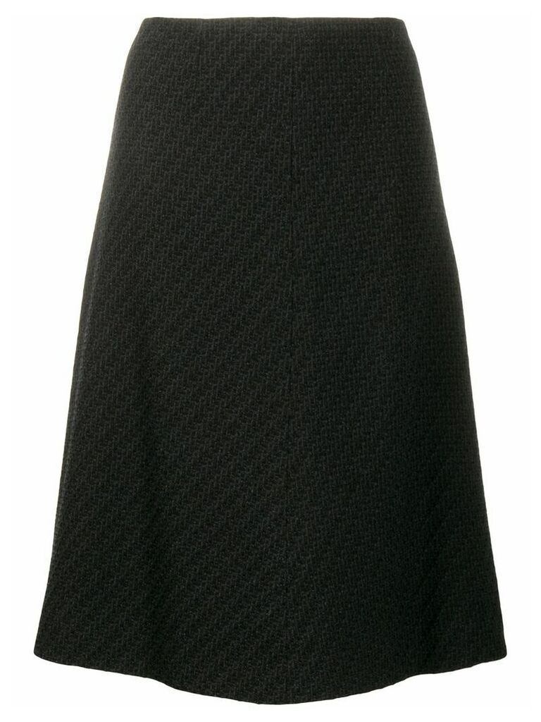 Chanel Pre-Owned woven A-line knee-length skirt - Grey