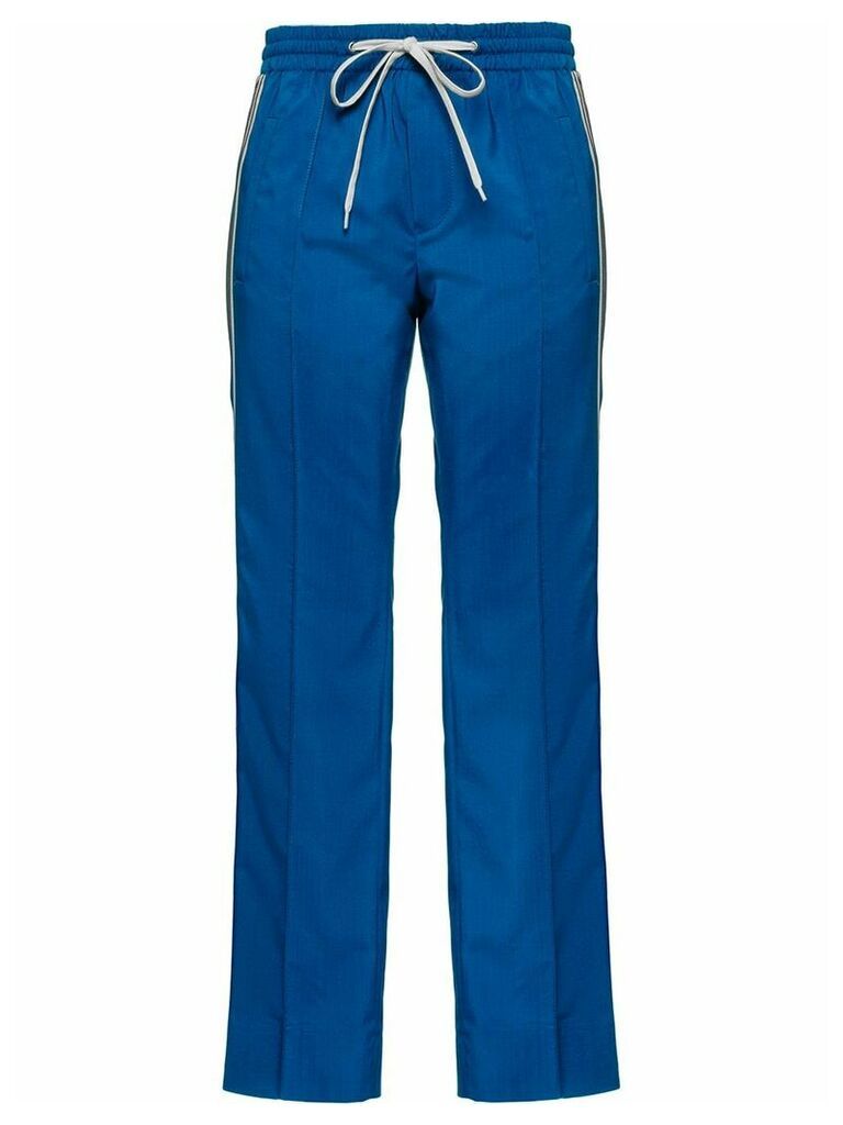 Miu Miu tailored style track trousers - Blue