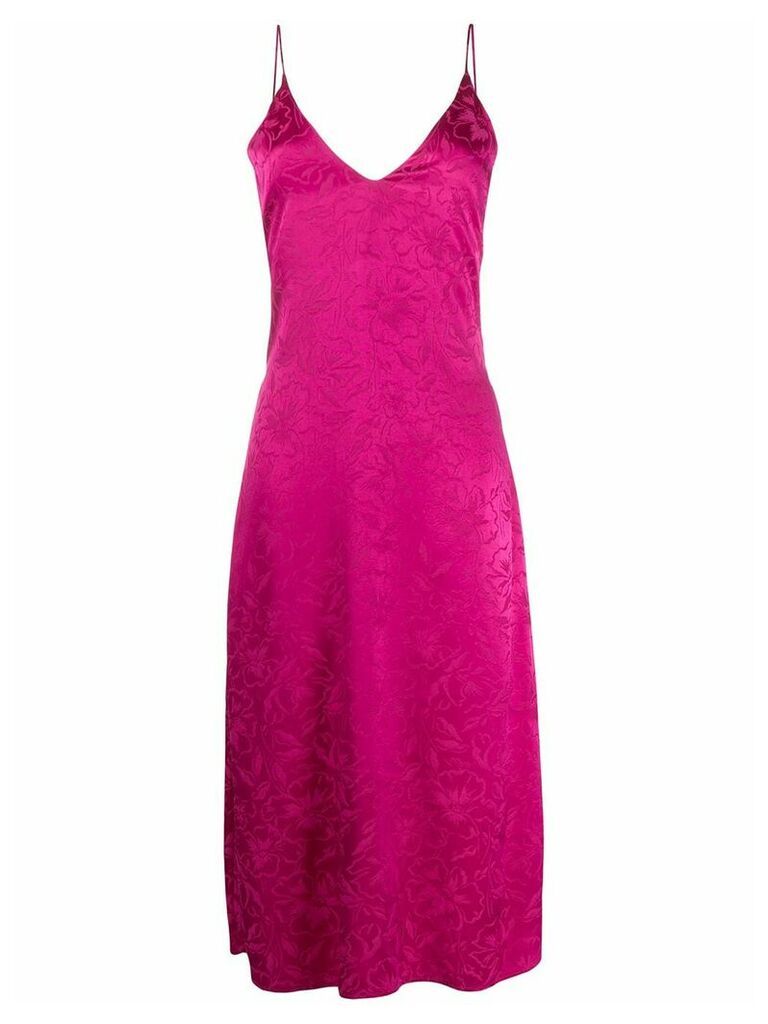 MSGM jacquard print dress - PINK