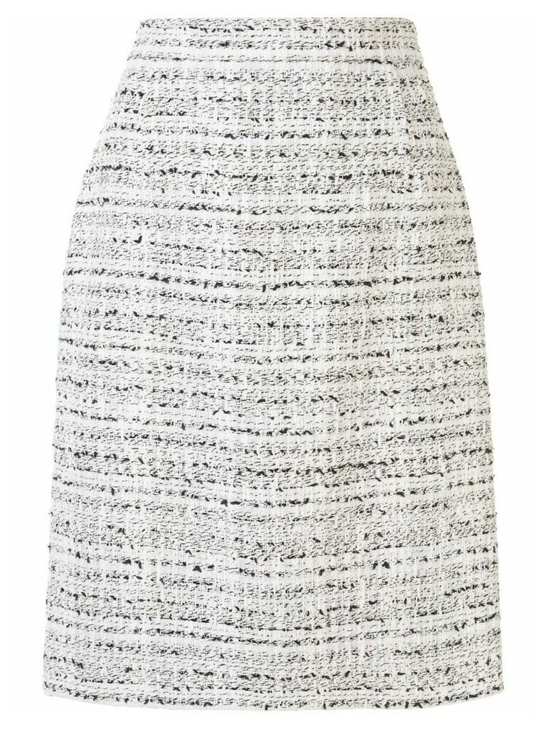 Giambattista Valli high-rise tweed pencil skirt - White