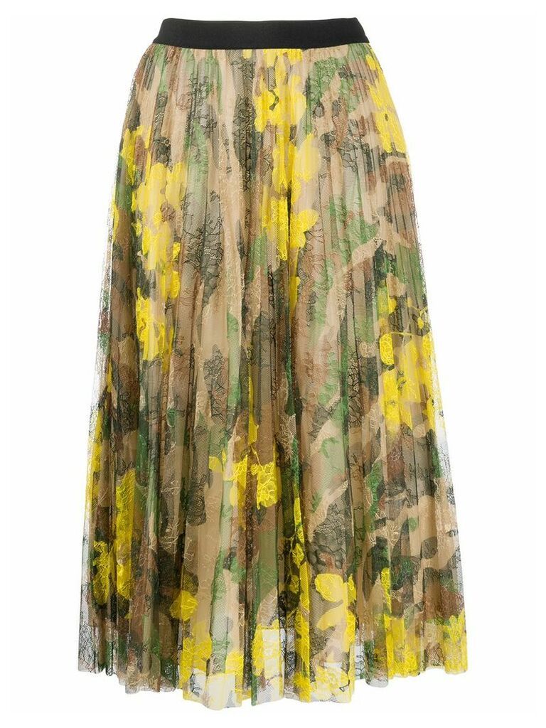 Ermanno Ermanno high-waisted floral skirt - Green