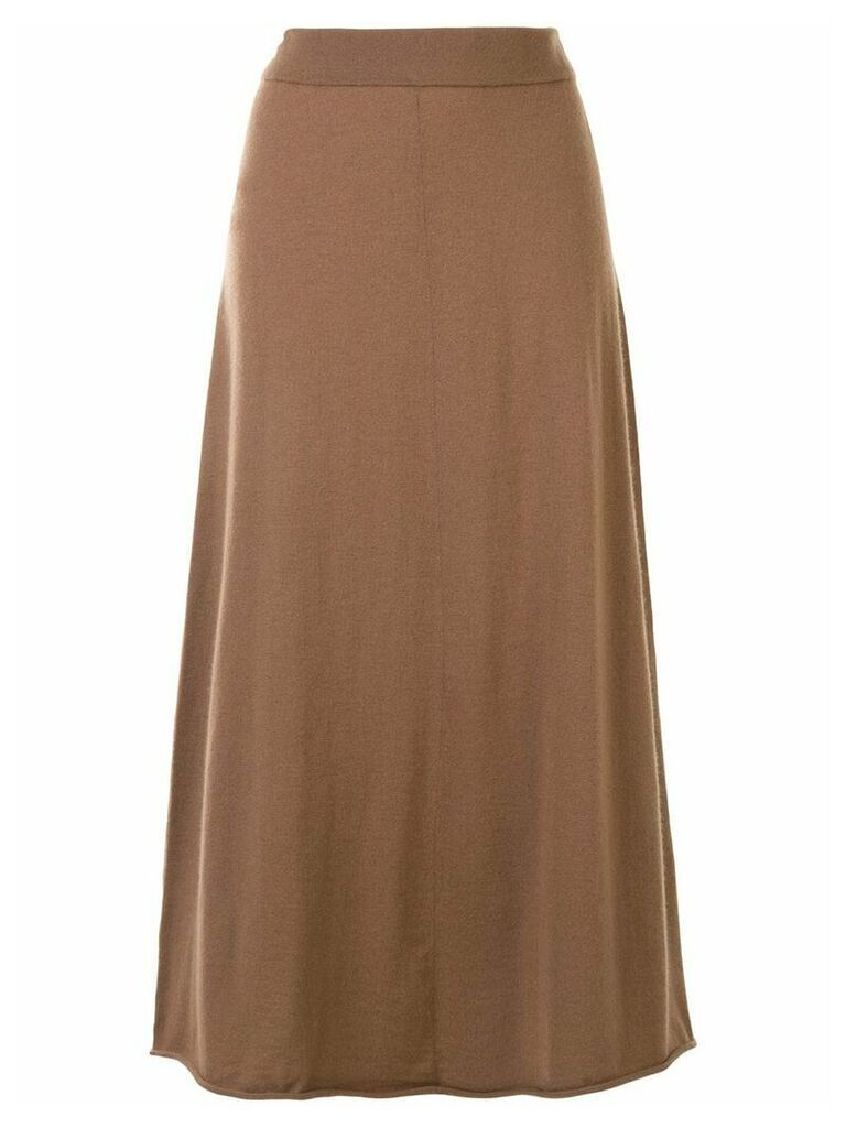 Extreme Cashmere No 138 midi skirt - Brown