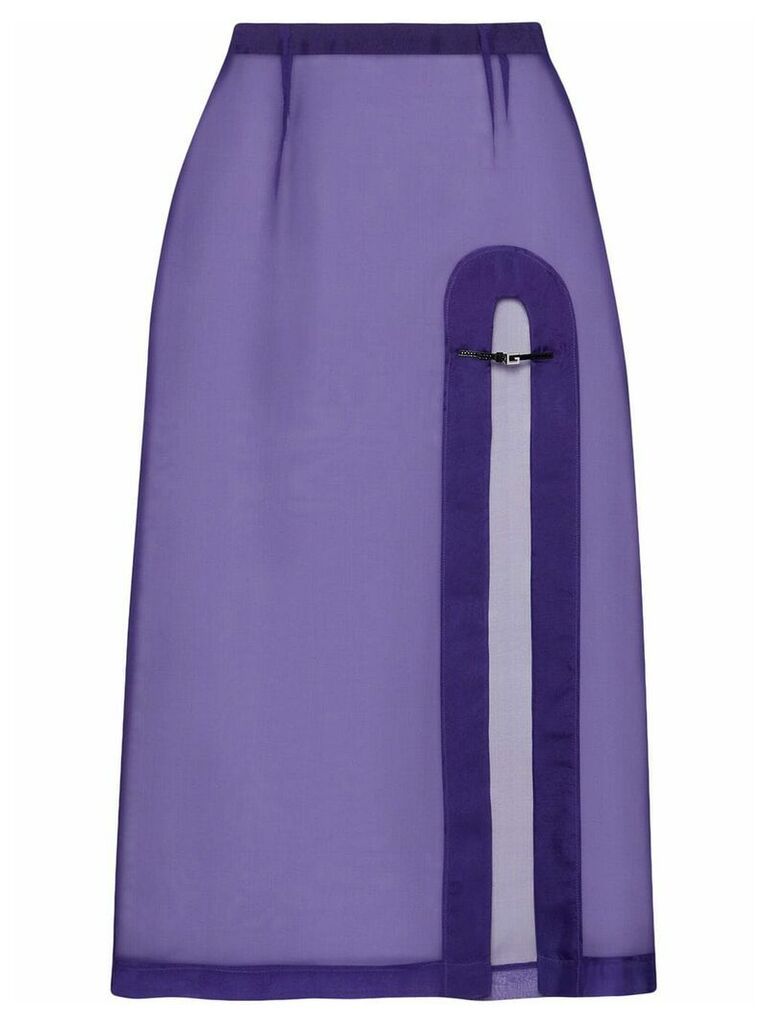 Gucci open front skirt - PURPLE