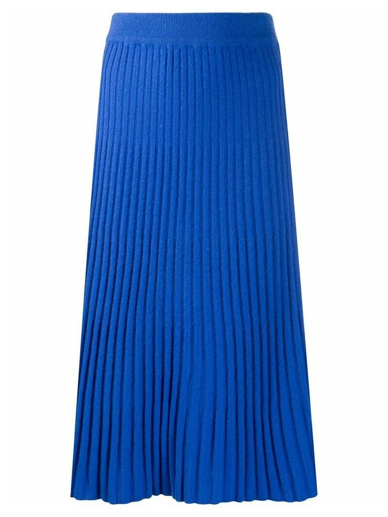N.Peal ribbed knit skirt - Blue