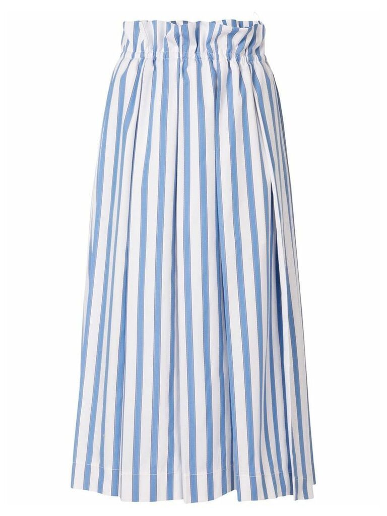Dice Kayek striped print midi skirt - Blue