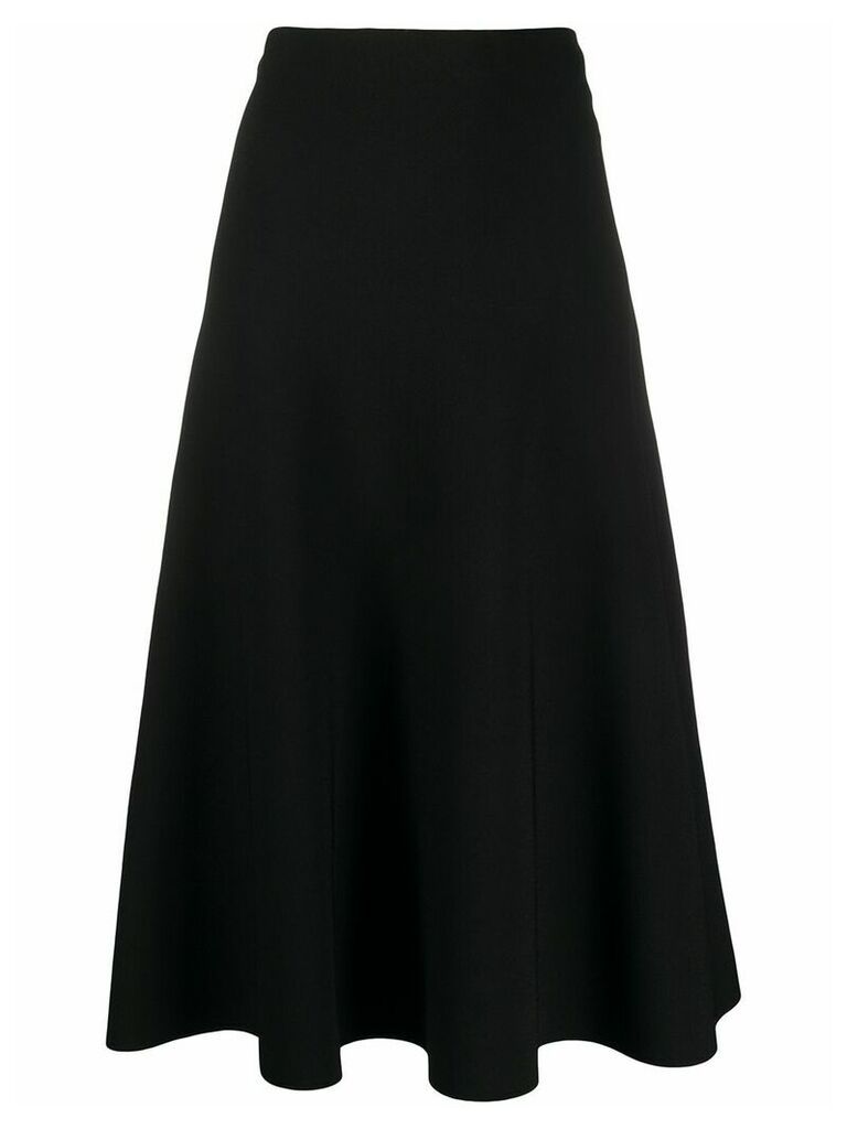 Jil Sander A-line midi skirt - Black