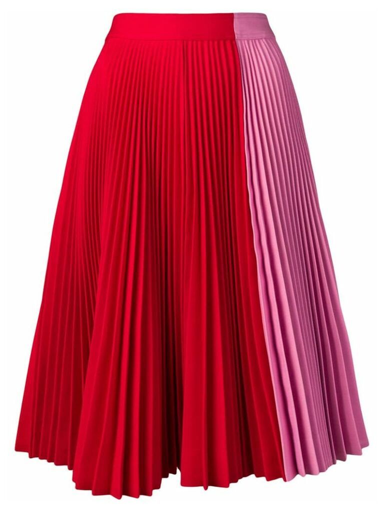 Calvin Klein 205W39nyc pleated midi skirt - Red